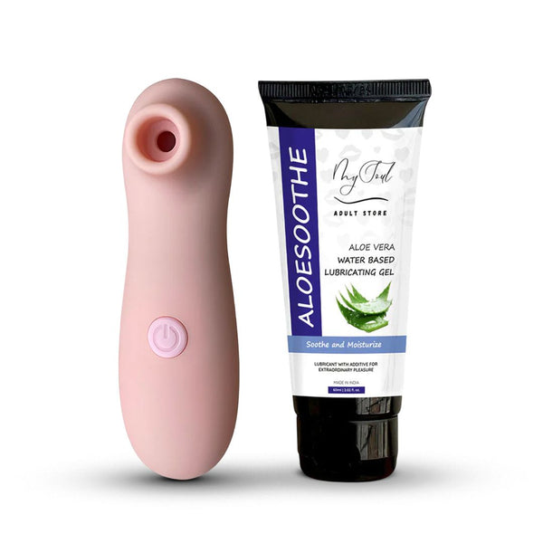 Euphoria Women Suction Massager & Aloe Vera Lubricant Gel 60 ML