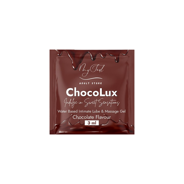 Chocolate Flavour-Water Based Lubricant For Men & Women | Enhanced Sensation, Increased Arousal, Variety & Novelty, Moisturizing Properties | Skin Friendly - 3 ML, 10 Sachets