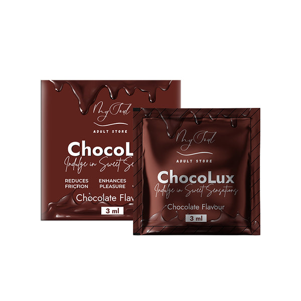 Chocolate Flavour-Water Based Lubricant For Men & Women | Enhanced Sensation, Increased Arousal, Variety & Novelty, Moisturizing Properties | Skin Friendly - 3 ML Sachet